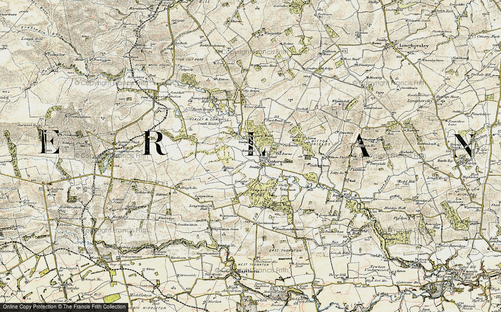 Old Map of Historic Map covering Bellion in 1901-1903