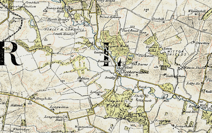 Old map of Bellion in 1901-1903