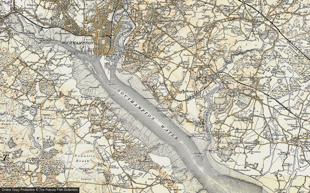 Old Map of Netley, 1897-1909 in 1897-1909
