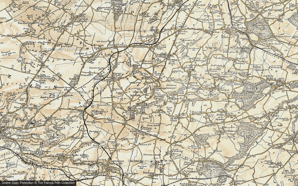 Old Map of Nettlebridge, 1899 in 1899