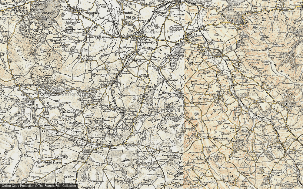 Old Map of Nettlecombe, 1898-1900 in 1898-1900