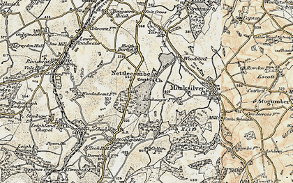 Old map of Nettlecombe in 1898-1900