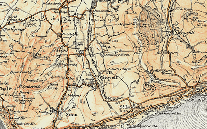 Old map of Nettlecombe in 1899
