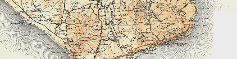 Old map of Nettlecombe in 1899