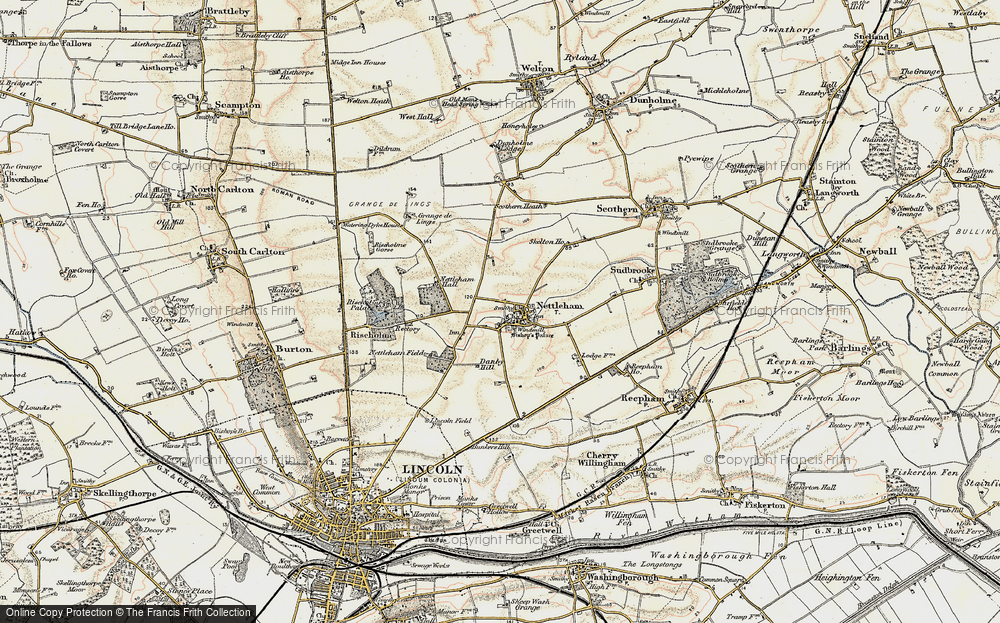 Old Map of Nettleham, 1902-1903 in 1902-1903
