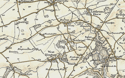 Old map of Nettleton in 1898-1899