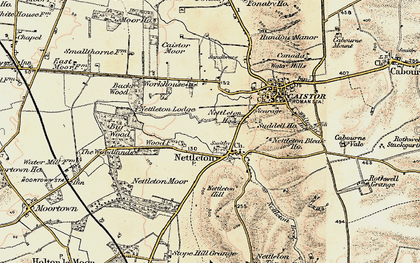 Old map of Nettleton in 1903-1908