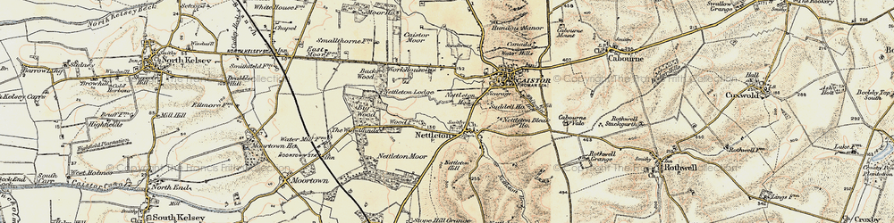 Old map of Nettleton in 1903-1908