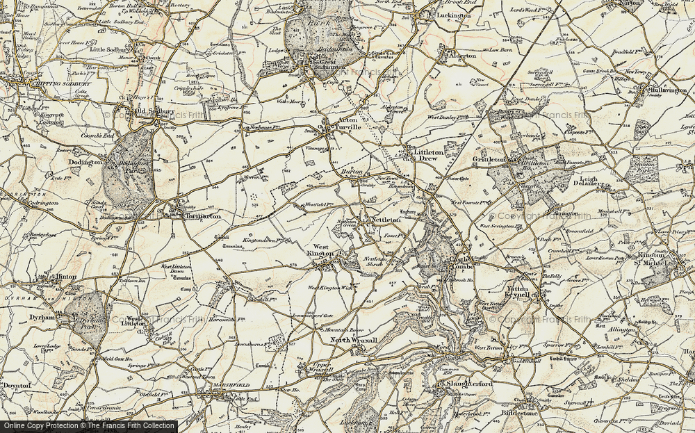 Old Map of Nettleton Green, 1898-1899 in 1898-1899