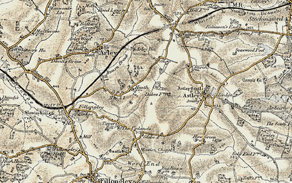 Old map of New Arley in 1901-1902