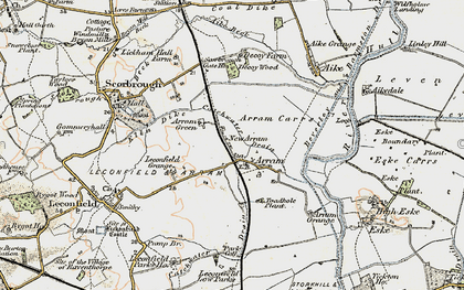 Old map of New Arram in 1903-1908