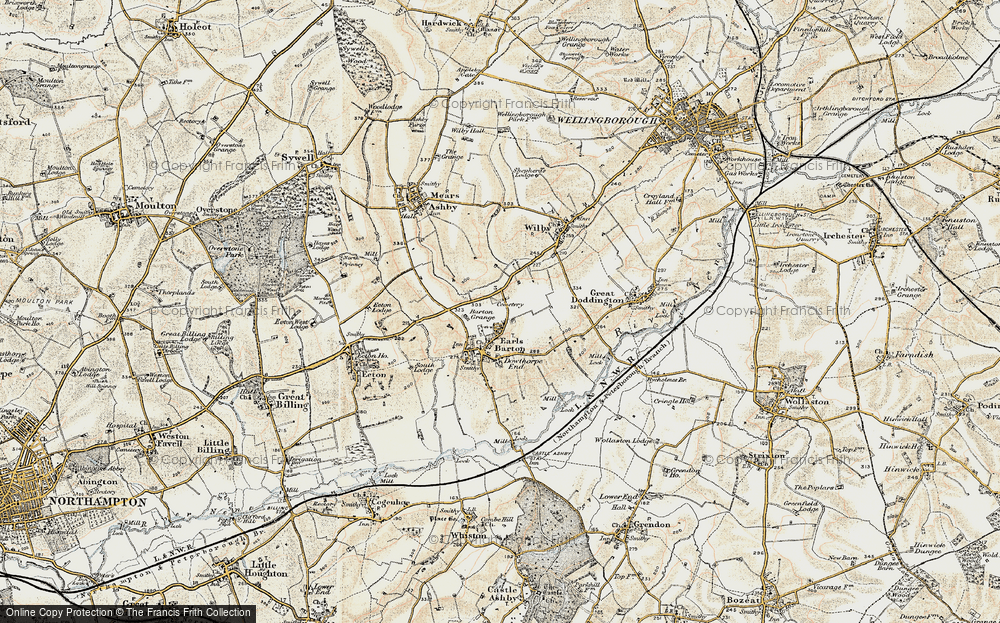 Old Map of New Barton, 1898-1901 in 1898-1901