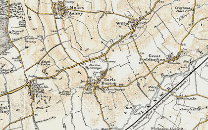 Old map of New Barton in 1898-1901