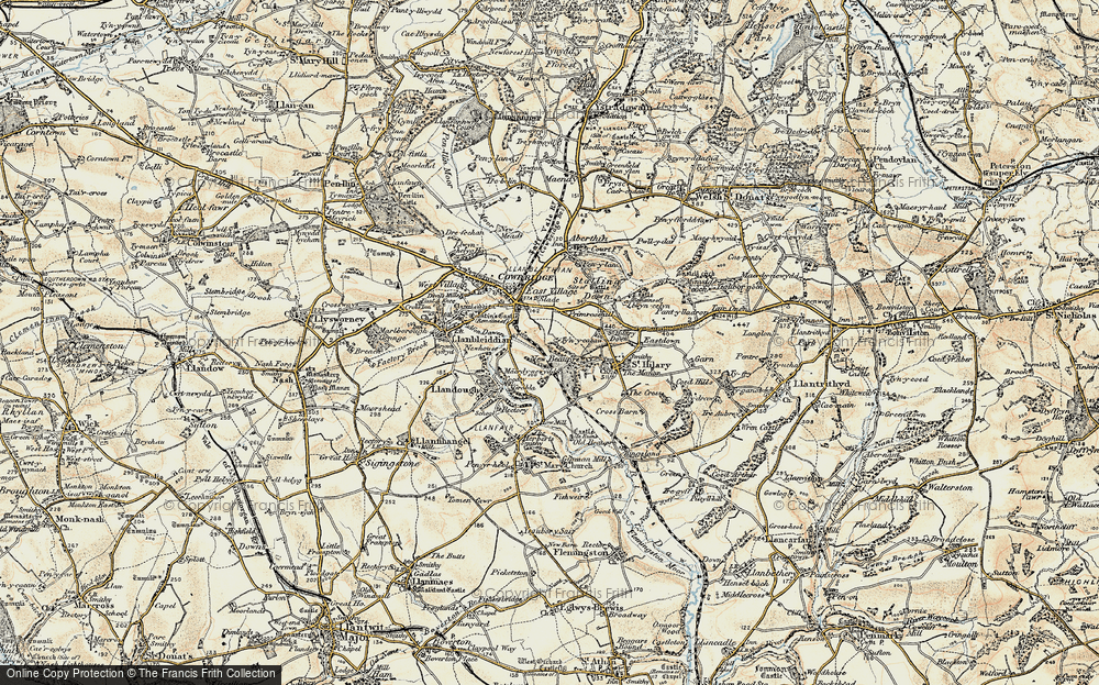 Old Map of Historic Map covering Vale Of Glamorgan in 1899-1900