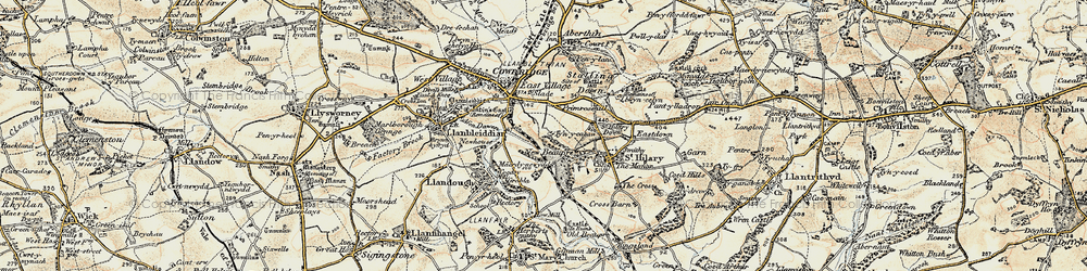 Old map of New Beaupre in 1899-1900