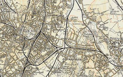 Old map of New Beckenham in 1897-1902