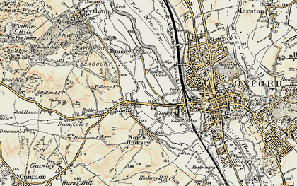 Old map of New Botley in 1898-1899