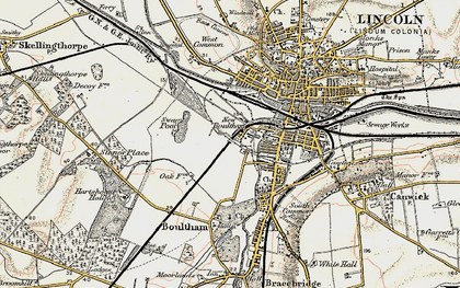Old map of New Boultham in 1902-1903