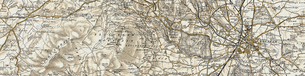 Old map of New Brighton in 1902-1903