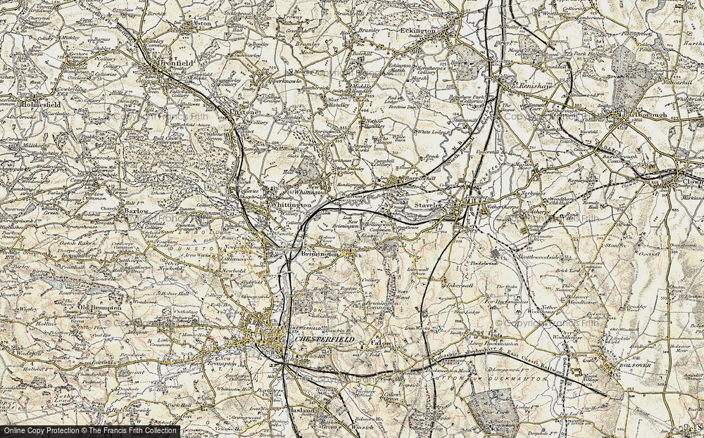 Old Map of New Brimington, 1902-1903 in 1902-1903