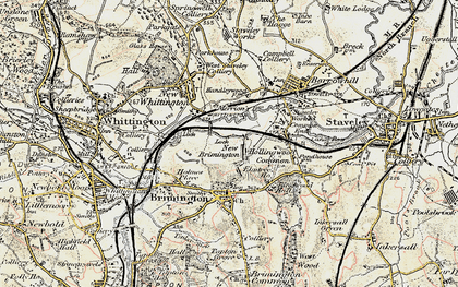Old map of New Brimington in 1902-1903