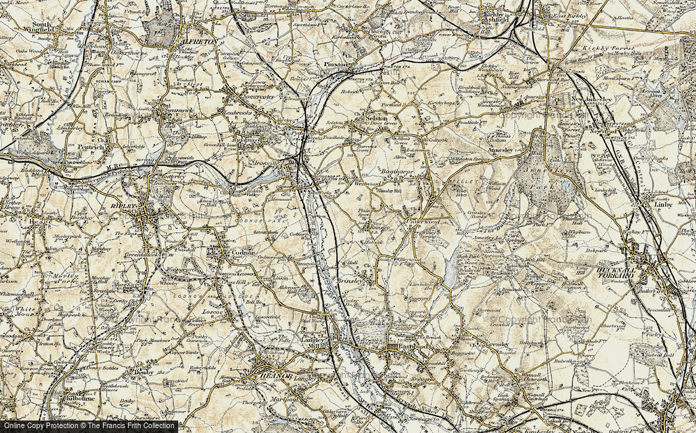 Old Map of New Brinsley, 1902 in 1902