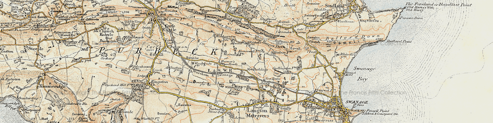 Old map of New Buildings in 1899-1909