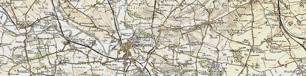 Old map of New Coundon in 1903-1904
