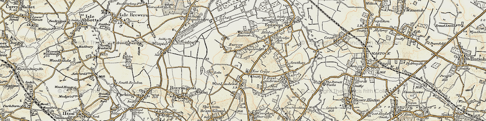Old map of New Cross in 1898-1900