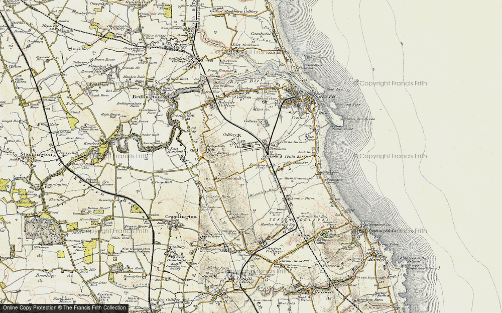 Old Map of New Delaval, 1901-1903 in 1901-1903