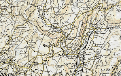 Old map of New Delph in 1903