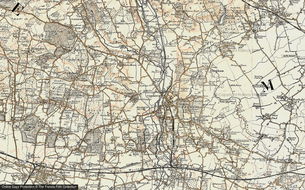 Old Map of New Denham, 1897-1909 in 1897-1909