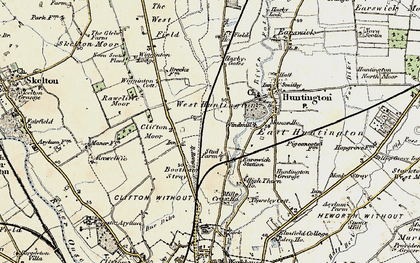 Old map of New Earswick in 1903-1904