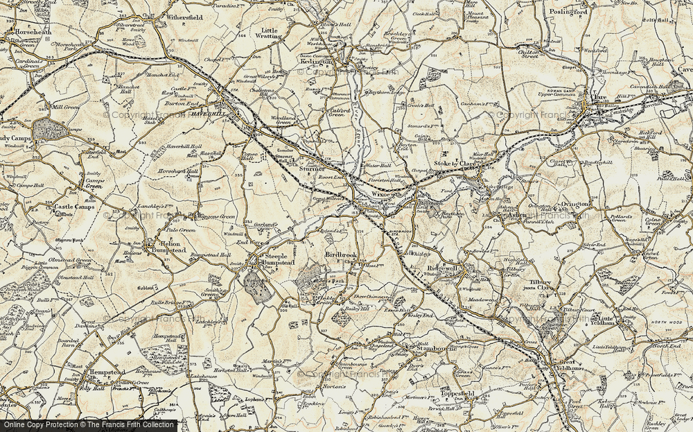 Old Map of New England, 1898-1901 in 1898-1901