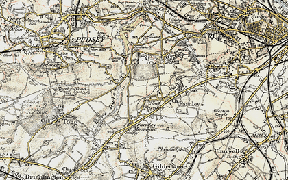 Old map of New Farnley in 1903