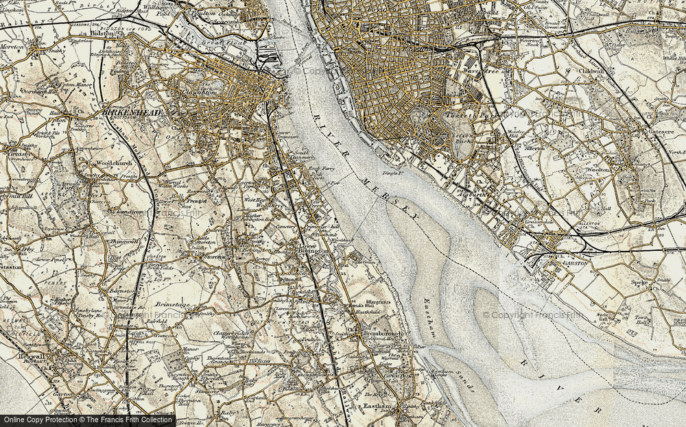 Old Map of New Ferry, 1902-1903 in 1902-1903