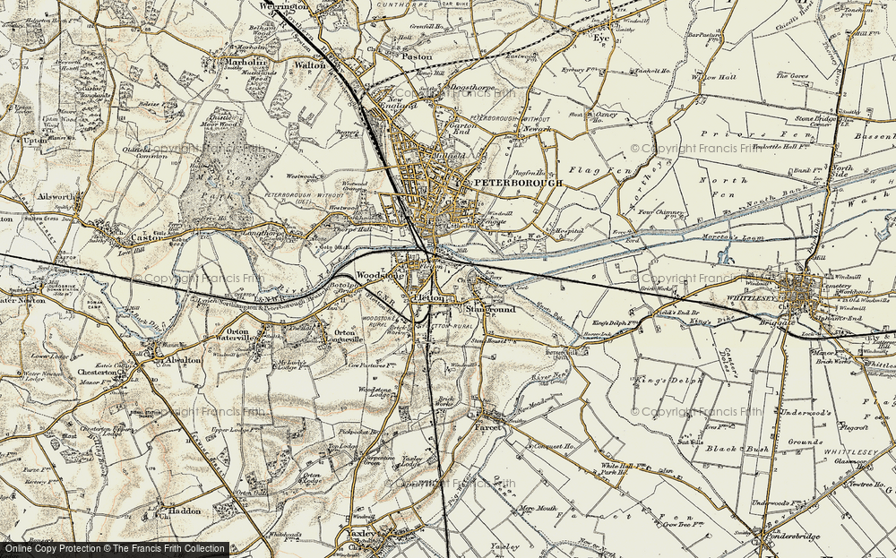 Old Map of New Fletton, 1901-1902 in 1901-1902