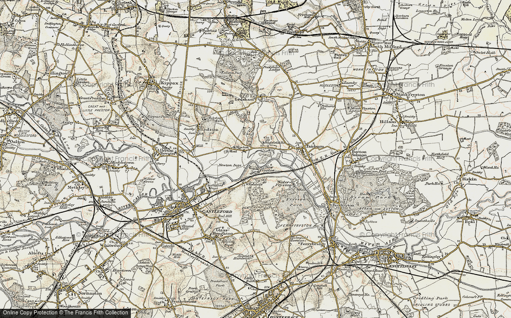 Old Map of New Fryston, 1903 in 1903