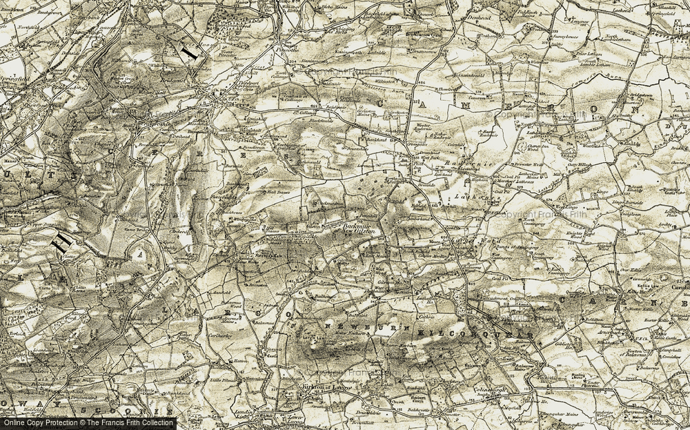 Old Map of New Gilston, 1906-1908 in 1906-1908