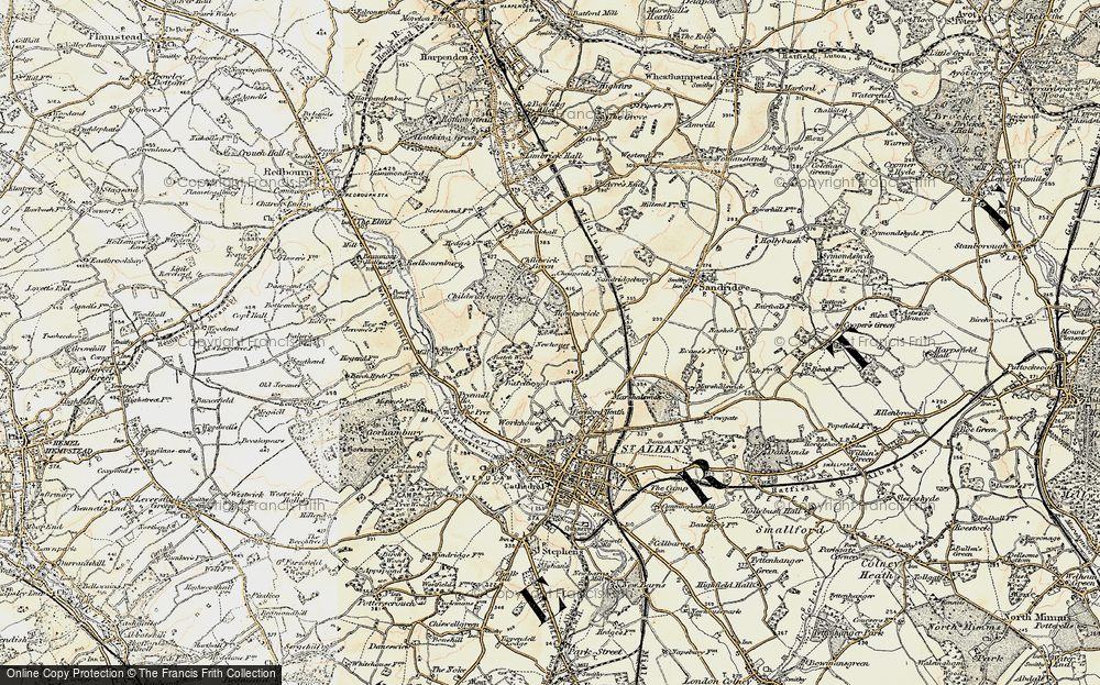 Old Map of Historic Map covering Batch Wood in 1898