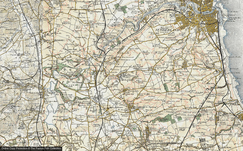 Old Map of New Herrington, 1901-1904 in 1901-1904