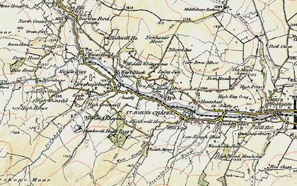 Old map of New Ho in 1901-1904