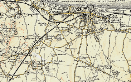 Old map of New House in 1897-1898