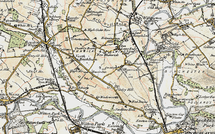Old map of New Hunwick in 1903-1904