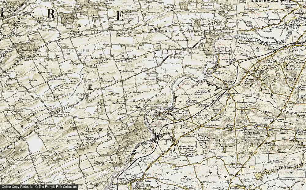 Old Map of New Ladykirk, 1901-1903 in 1901-1903