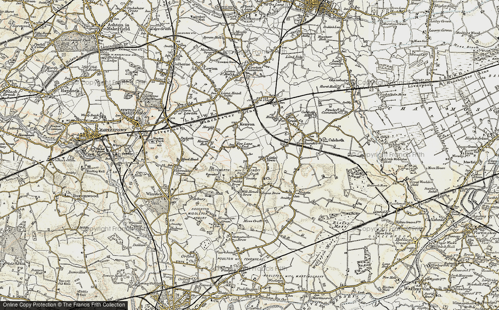 Old Map of New Lane End, 1903 in 1903