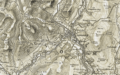 Old map of Becks in 1901-1904