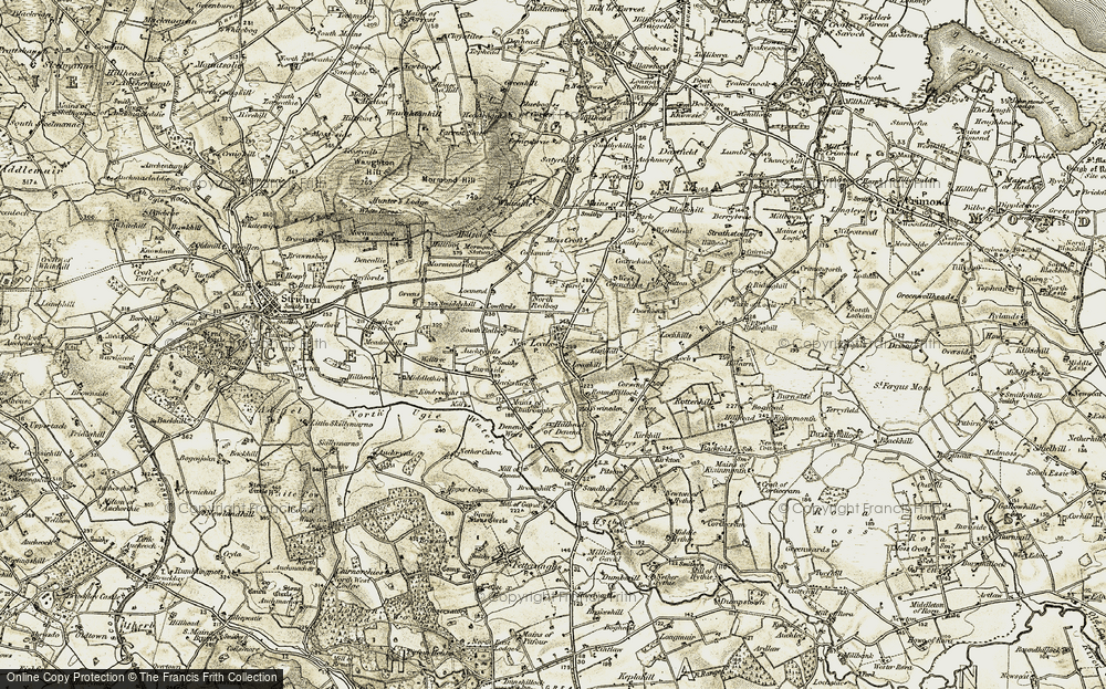Old Map of Historic Map covering West Whiteside in 1909-1910