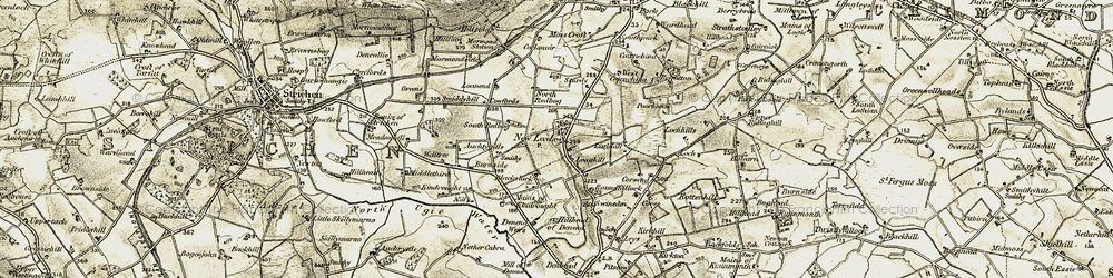Old map of New Leeds in 1909-1910