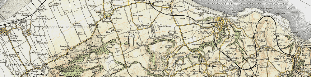 Old map of New Marske in 1903-1904